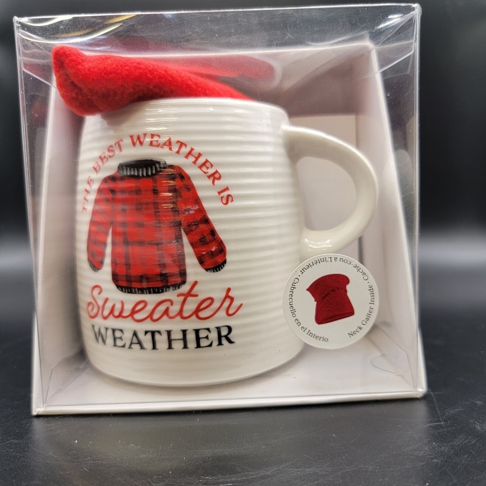 Sweater Weather‎ Coffee Mug And Neck Galter